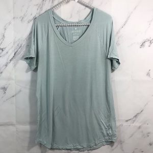 american eagle soft and sexy light blue t shirt
